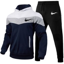 Mens Tracksuits Brand Hoodies Sportswear Men Womens Designer Two Pieces Clothing Loose Hoodie Sweatshirt Pants Sets Jogging