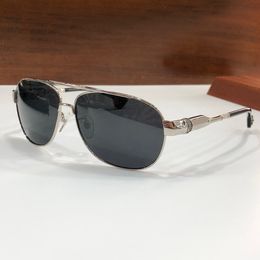 Silver Metal Grey Pilot Sunglasses for Men Vintage Buek Glasses Sonnenbrille Shades gafas de sol UV400 Protection Eyewear with Box