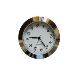 metal alloy 2inch silver insert clock fitup 50mm insertion clocks white arabic japanese movement