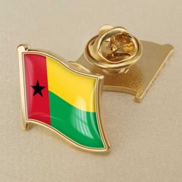 Guinea Bissau National Flag Crystal Resin Drop Badge Brooch Flag Badges of All Countries in the World