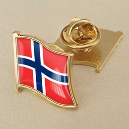 Bouvet Island Flag Crystal Gel Emblem Brooch Flag Badges of the World