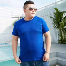 Men's T Shirts Summer Men T-shirt Short Sleeve High Street Thin Large Size 8XL 10XL Basic Big Sales Tees Solid Colour Home Casual Tshirt