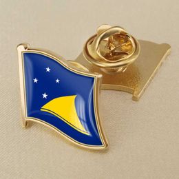 Tokelau's National Flag Crystal Resin Drop Badge Brooch Flag Badges of All Countries in the World