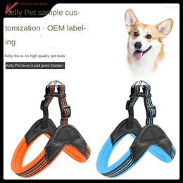 Dog Collars Pet Supplies Accessories Harness Reflective Chest Breathable Pu