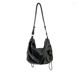 Bolsos de noche 2023 con cremallera, bolso con solapa para mujer, bolso de cuero PU suave con cordón, bandolera central, hombro, venta completa