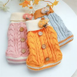 Dog Apparel Pet Sweaters Winter Clothes for Small Warm Sweater Coat Outfit Cats Woolly Soft T Shirt Jacket XS-XL 230211
