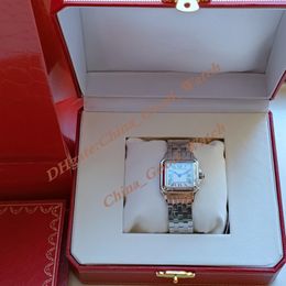 Lady 22MM GOOD Factory Ultrathin Watches of Women 27MM Stainless Steel Watch Strap Movement Quartz Dress Women's Sapphire Wristwatches With Original Box