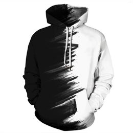 Men's Hoodies 2023 Patchwork Colour Men/Women Plus Size 3D Print Sweatshirt With Hoody Unisex Autumn Winter Loose Pullovers