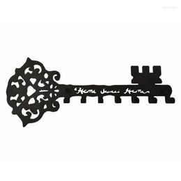 Hooks Vintage Key Rack Home Sweet Wall Organiser With 7 Rustic Board Hook Door Kitchen Hanger Decoration