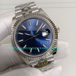 6 Style 904L Steel Watch For Mens 41mm Blue Dial Bracelet Grey Roman Sapphire Glass Mechanical Clean Cal.3235 Movement Luminous Men's Automatic Watches