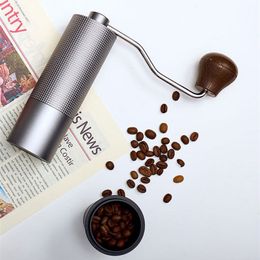 Manual Coffee Grinders Chestnut C3 Portable Grinder STAINLESS STEEL BURRS High Quality Aluminium Milling Tools 230211