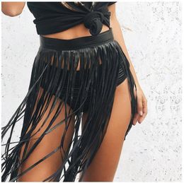 Skirts Punk Latin Stage Clothes Sexy Mini Woman European Style Tassel