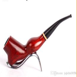 Genuine mahogany red sandalwood wood manual pipe pipe pipe Yanju creative wholesale