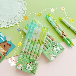 Pcs/lot Kawaii Girl Press Gel Pen Cute 0.5mm Black Ink Signature Pens School Office Writing Supplies Stationery Gift