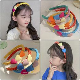 Hair Accessories Children's Love Hoop Non Slip Bu Le Head Baby Headdress Girl Candy Color Headband Ornament