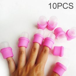 Nail Art Kits Polish Remover 10Pcs Wearable Acrylic Soaker Kit Gel Removal Cap Tips