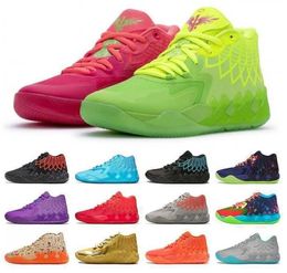 Kleidschuhe Basketballschuhe mit Box 2023 MB01 LaMelo Ball MB1 Männer Frauen Basketballschuh Grün Schwarz Rot Blau Rick Morty Herren Trainer Atmungsaktive Comforta