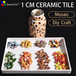 Craft Tools 200gram/205pcs 10mm Square DIY Ceramic Mosaic Tile 1cm Mini Porcelain s 230211