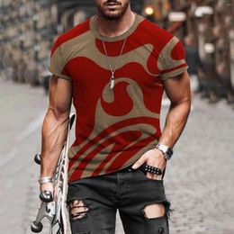 Men's T Shirts Shirt For Men Summer Simple Men's 3D Printed T-shirt Casual Short Seelve Crew Neck 2023