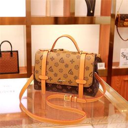 Designer handbag Store 60% Off New fashionable soft leather chain buckle Korean version cross-body one-shoulder bucket Women's bag