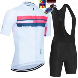 Racing Sets Cycling 2023 Summer Men Short Sleeve Jersey Set Road Bicycle Uniform MTB Breathable Clothing