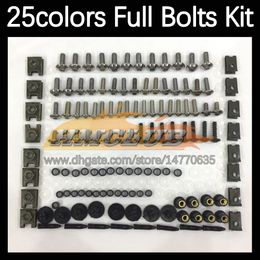 268pcs Tam Moto Gövde Tam Vidalar Yamaha YAMAH YZF1000R Thunderace YZF 1000R 1996 1997 1998 99 00 01 02 03 Motosiklet Kaplama Cıvataları ön cam cıvata vidalı fındık fındık