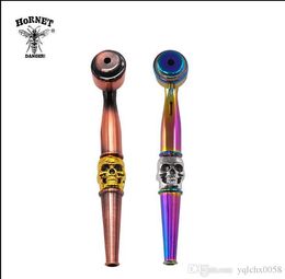 2019 New Metal Pipe Brilliant Colourful Ghost Head Smoke Tool Portable and Easy to Clean