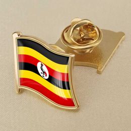 Uganda National Flag Crystal Resin Badge Brooch Flag Badges of All Countries in the World