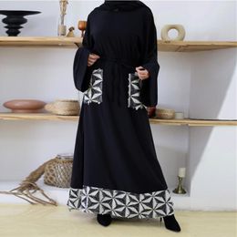 Ethnic Clothing WEPBEL Muslim Fashion Simple Arab Turkish Dress Women's Long Maxi Abaya Ankle Length