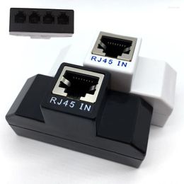 Computer Cables RJ45 To RJ11 Network Cable Splitter 1 4 Adapter Female Socket Connector For Phone