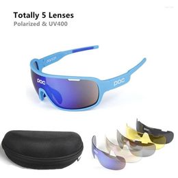 Dog Apparel 5 Lens Cycling Sunglasses Bike Outdoor Eyewear Man Woman Puppy Mountain Bicycle POC Glasses