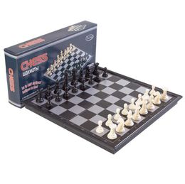Intelligence toys Portable Travel Magnetic Chess Plastic Board Tournament Chess Set Durable International Chess Game