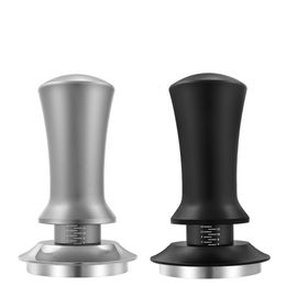 Tampers Adjustable Depth Coffee Calibrated Steady Pressure Espresso Distributor Stainless Steel Froce Barista Tools 230211