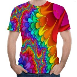 Men's T Shirts Mens Funny 3D Colour Digital Printed Short Sleeves Fashion Shirt Blouse Tee