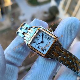 27MM GOOD Factory Watches of Women 22MM Gold Stainless Steel Watch Strap Quartz Movement Luminous Dress Women's Lady Sapphire Wristwatches With Original Box