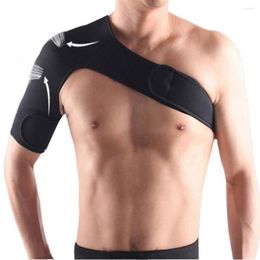 Knee Pads Adjustable Breathable Sports Care Single Shoulder Support Back Brace Guard Strap Wrap Belt Band Black Bandage Men/Women
