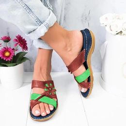 Sandals Women's Ladies Fashion Casual Floral Wedges Slippers Outdoor Shoes Women Summer