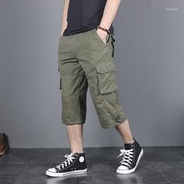 Men's Shorts 5XL Summer Casual Men Cotton Cargo With Big Pocket Loose Baggy Hip Hop Bermuda Military Male Clothing