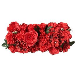 New wedding simulation flower row silk flower finished product decoration fake flower row hotel flower wall road flower wedding flower art