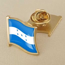 Honduras National Flag Crystal Resin Drop Badge Brooch Flag Badges of All Countries in the World