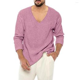 Men's Sweaters Trendy Winter Sweater Long Sleeves Thermal Basic Wear-resistant Men