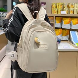 Backpack Kawaii Girl Harajuku Women Waterproof School Bag College Student Nylon 2023Cute Book Female Trendy Fashion