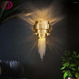 Wall Lamp Modern Luxury Crystal For Bedroom Gold Creative Design Sconces Living Room Home Decoration Led Light Fixture