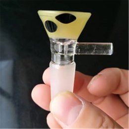 Color point hopper adapter Wholesale Glass bongs Oil Burner Water Pipes Glass Pipe Oil Rigs Smoking