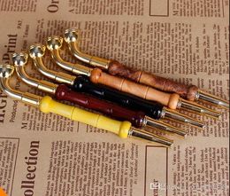 Smoking Pipes Creative new hanyan rod mini copper head dual type bamboo small tobacco rod