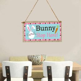 Garden Decorations Hanging Easter Sign Plaque Wall Board Decor Door Wooden Spring Welcome Beautiful