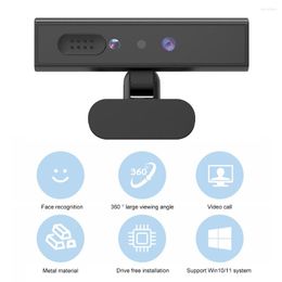 Face Recognition 1080P Camera Built-in Microphone 5MP 120 Wide Angle For Desktop Laptop Computer Support Windows 10/11 System