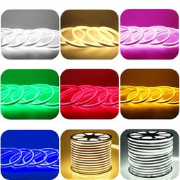 LED Neon Sign LED Flex Rope Light 110V 220V PVC LED Strips Indoor Outdoor Flex Tube Disco Bar Christmas Party Decoration