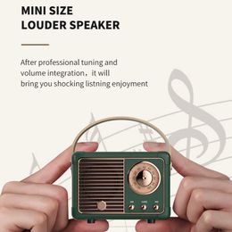 Portable Speakers Retro Bluetooth Speaker H2 Classical Music Player Sound Stereo Decoration Mini Travel