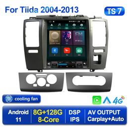 Car Dvd Radio Multimedia Player Android 11 for Nissan Tiida C11 2004-2013 Tesla Style Carplay GPS Navigation Head Unit Stereo 2din